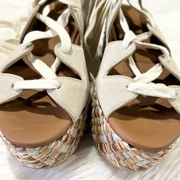 See by Chloe Lilly Lace Up Braided Platform Sandals 38 8 - Picture 9 of 12